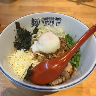 まぜそば(自家製麺 麺FACTORY JAWS)