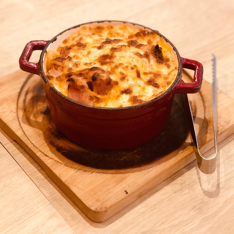 溶岩パスタ　カルボナーラ(ボンジョルノ食堂 水戸北口店)