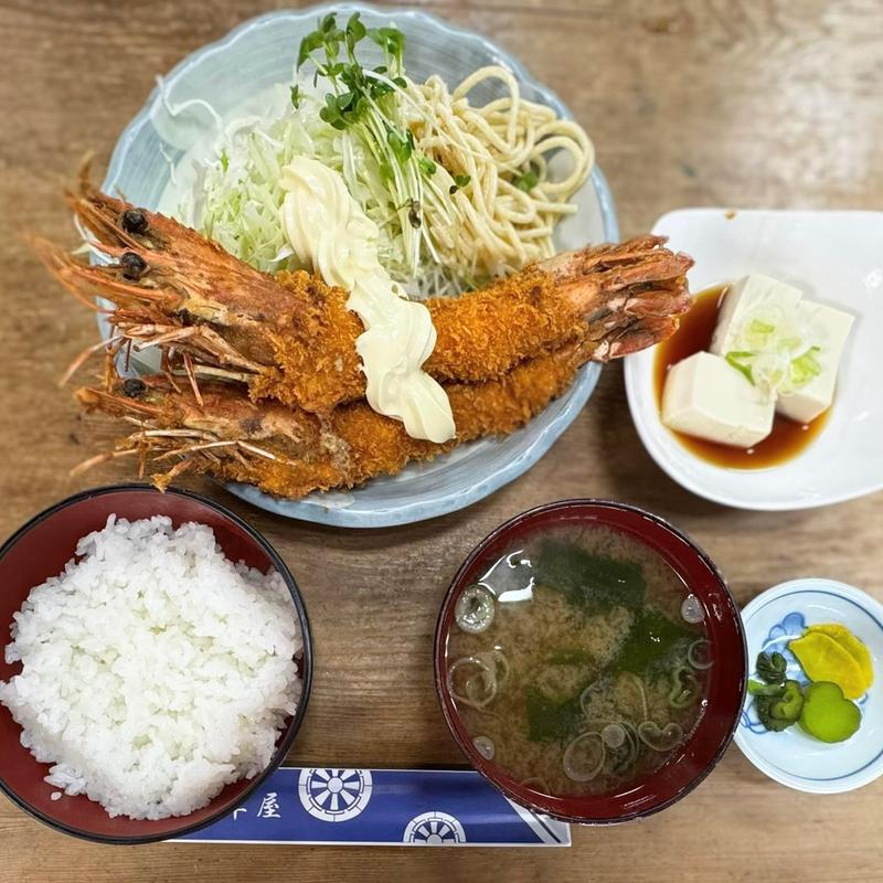 特製エビフライ定食(陣屋)