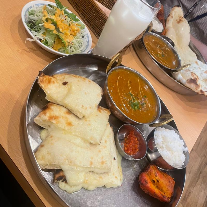 Aランチ(チーズナン+本日のカレー)(ディワリ 北浜店 （DIWALI）)