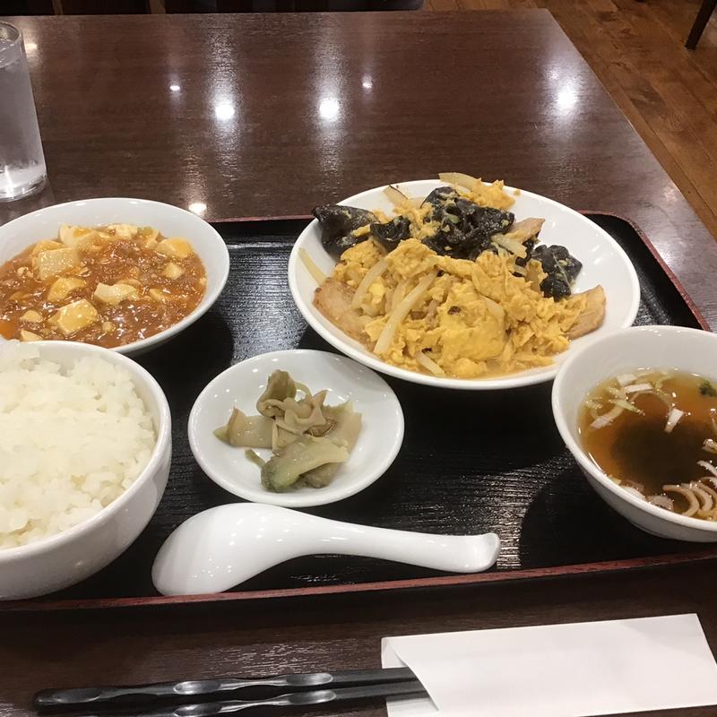 日替わり定食　（キクラゲ玉子炒め）(中華成喜)