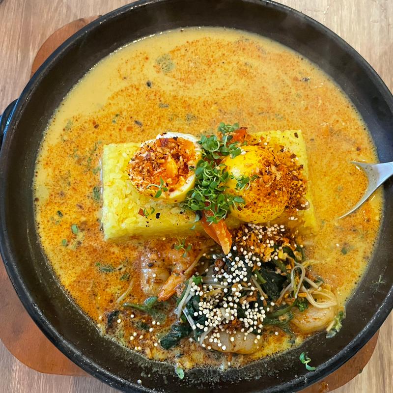 雑穀フライドガーリックシュリンプカレー(Rスリランカ東京)