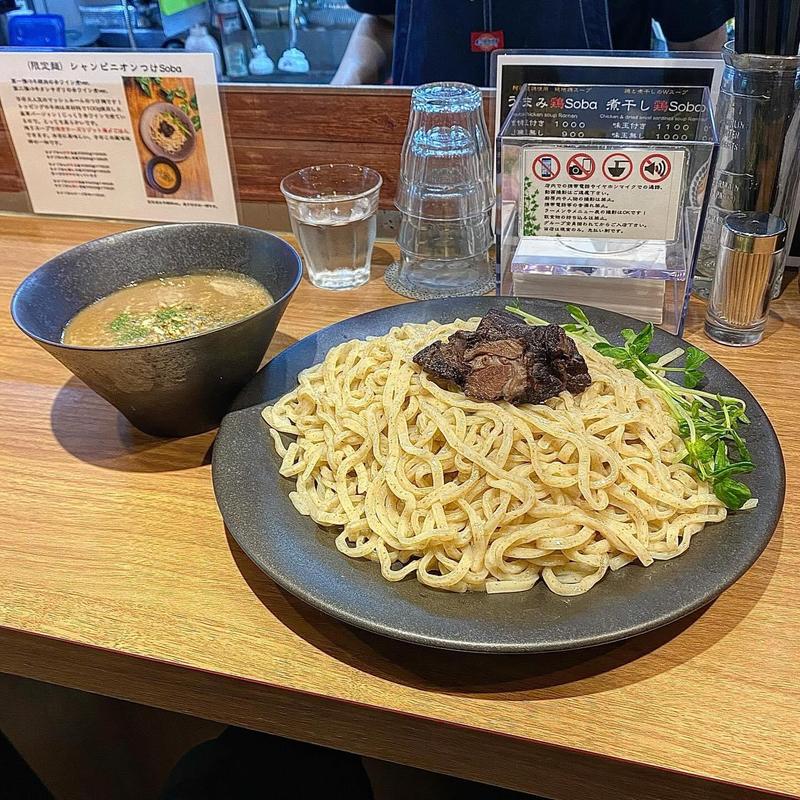 限定麺 シャンピニオンつけSoba(鶏Soba Toraや)