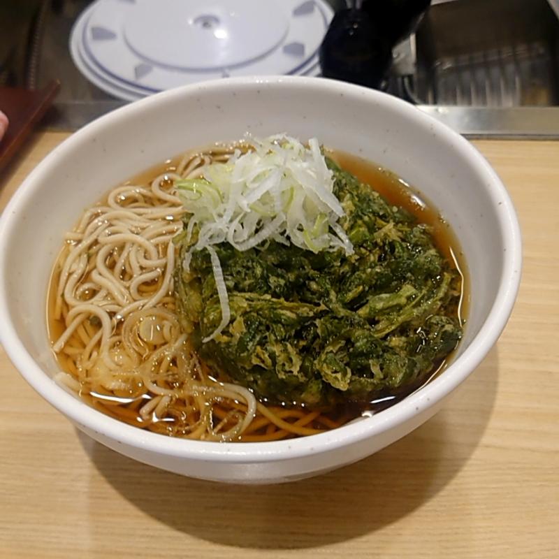 春菊天そば(吉そば日本橋店)