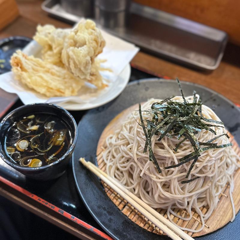 きのこ天蕎麦（冷）(ざるそば屋)