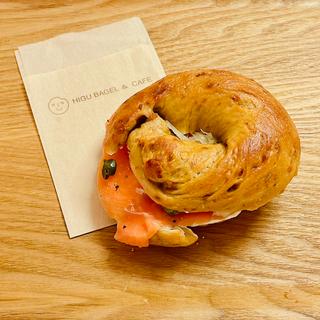 サーモン＆クリームチーズ(HIGU BAGEL&CAFE)