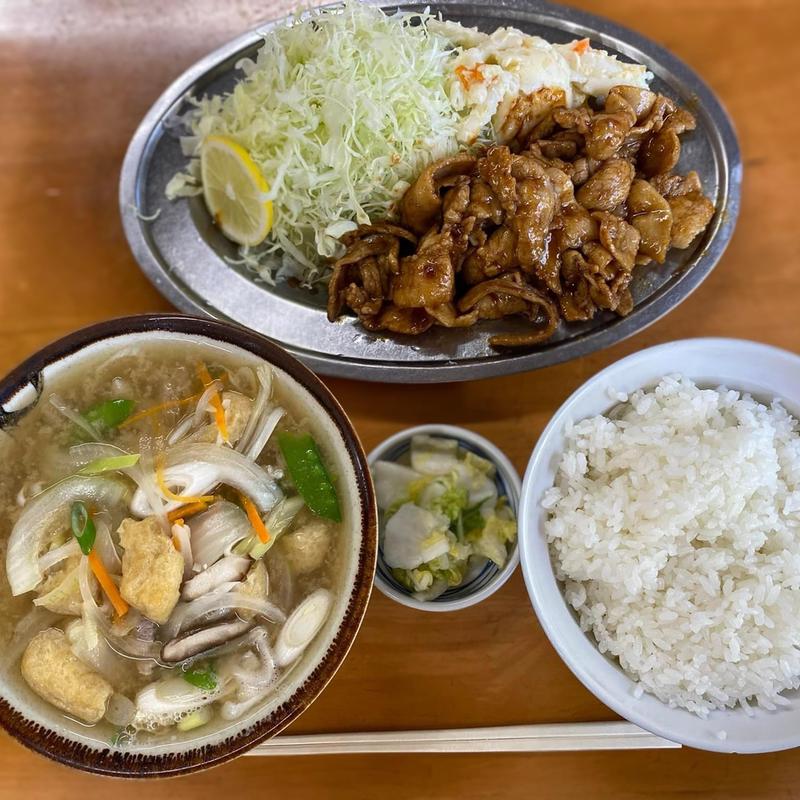 焼肉定食 豚汁(舞木ドライブイン )