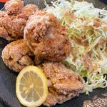 竜田揚げ定食(居酒屋 六べぇ)