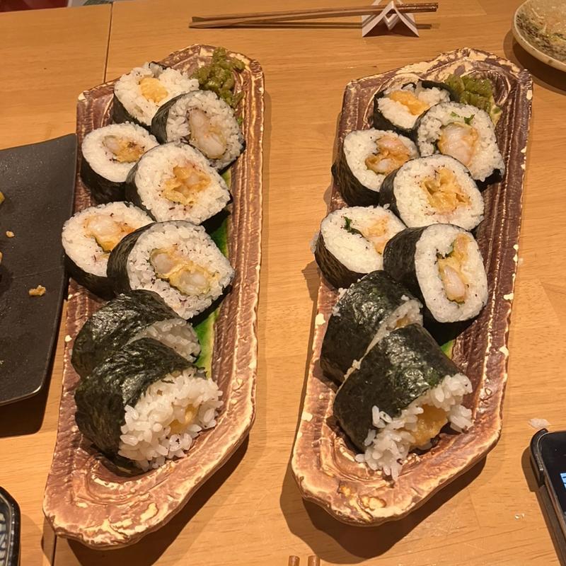 海老天巻き(創作海鮮酒場はる家 久居駅店)