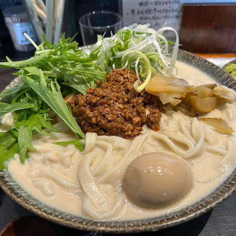 豆乳坦々うどん 大盛り (串焼きbubuton)