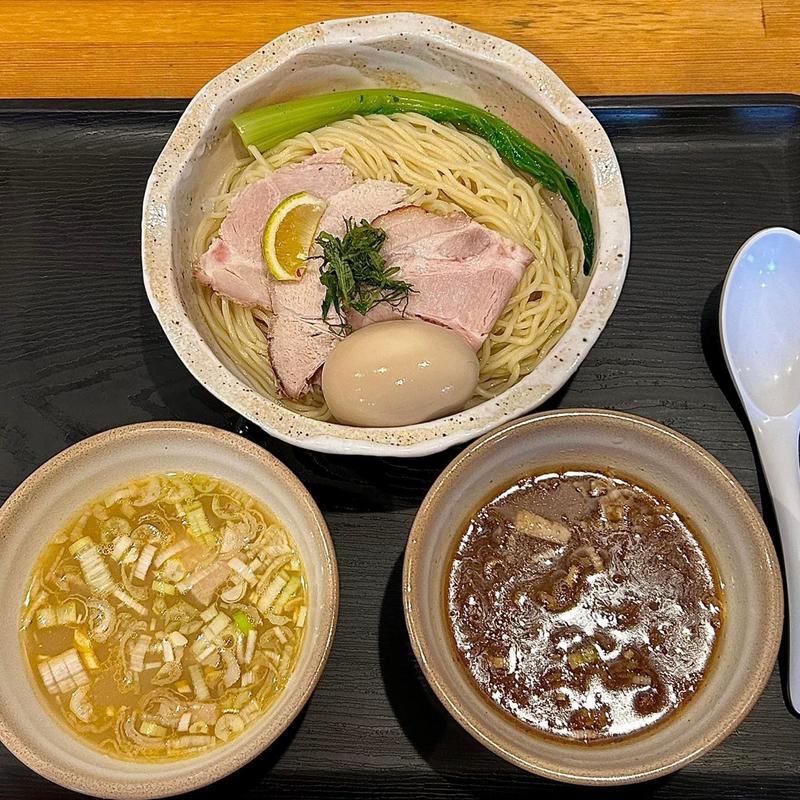 真鯛と甘海老の昆布水つけ麺(中華そばOKAMURA)