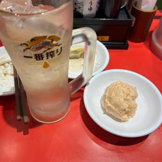 ハイボール　明太ポテサラ(日高屋 草加西口店)