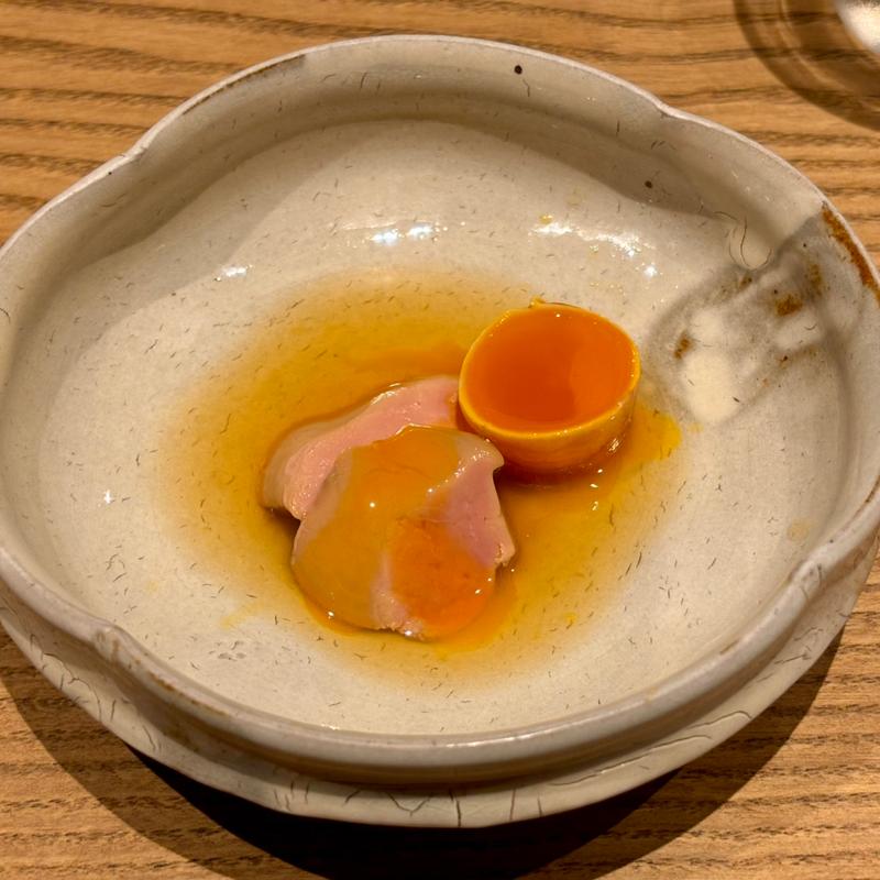 肝煮とキンカンのあいがけ(吾一 肥後橋店)