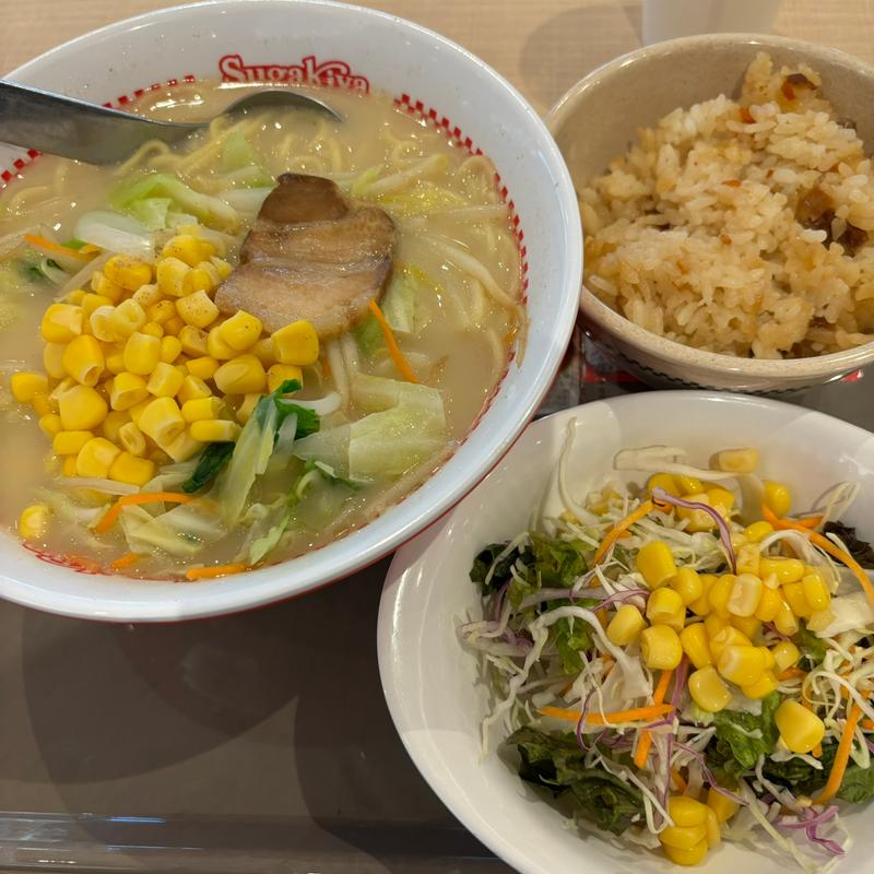 野菜ラーメンセット(スガキヤ 則武新町店)