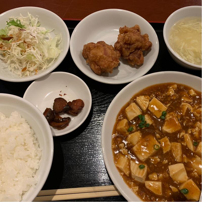 麻婆豆腐定食(中華料理 如月 本町店)