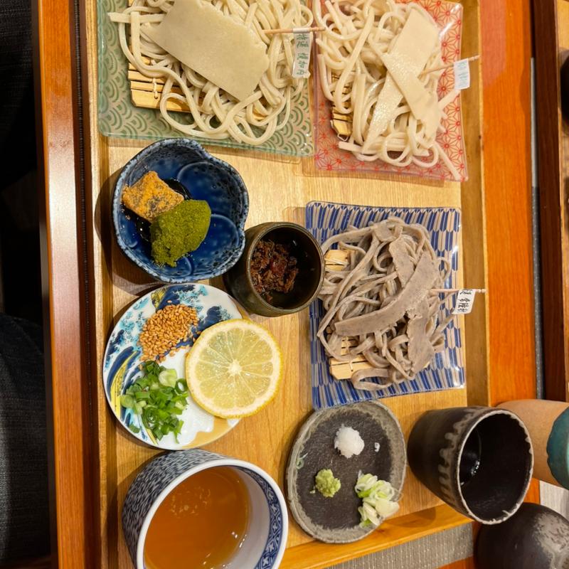 蕎麦三種盛り(桐生庵)