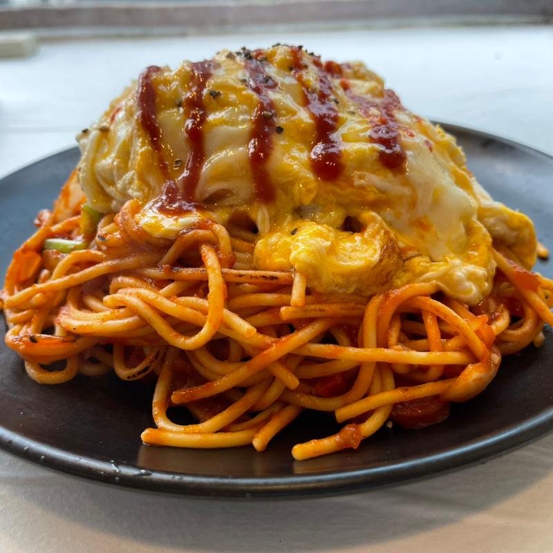 ナポリタンオムレツ　大盛り(スパゲッティ PiaPia)