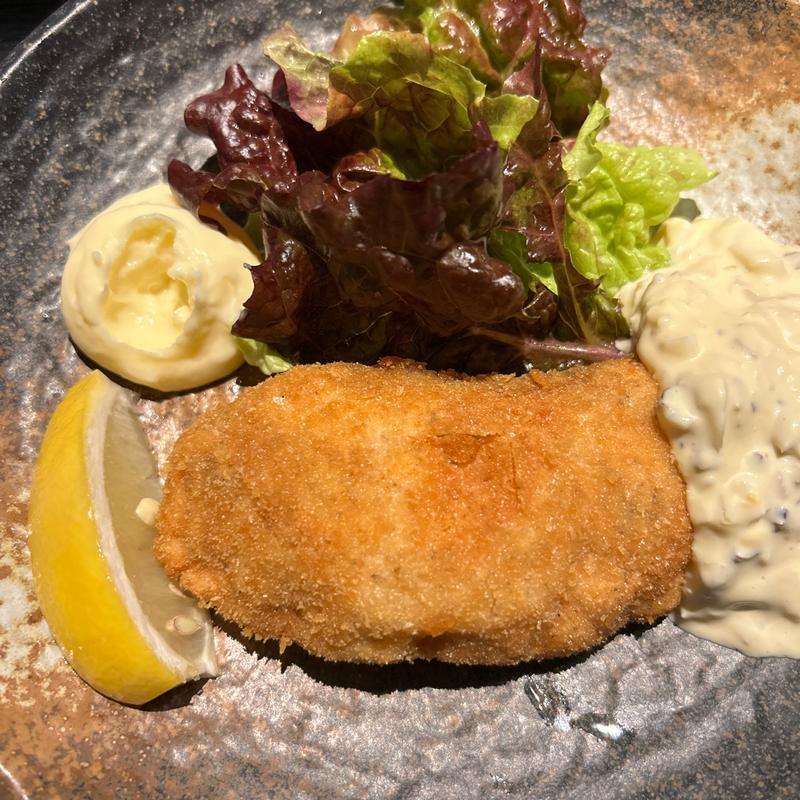 鮭フライ(蕎麦切り くろ)