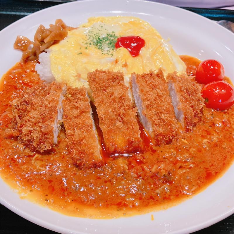 たっぷりトマトのロースカツハヤシライス(マイカリー食堂 川越西口店)