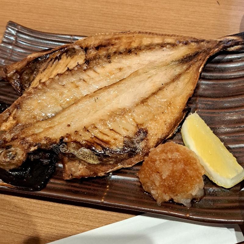 小田原のとろアジの開き(ミライザカ 久茂地 国際通り店)