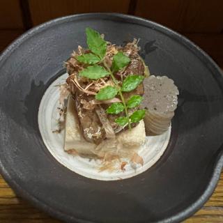 秋刀魚と炊き合わせ(よもぎ)