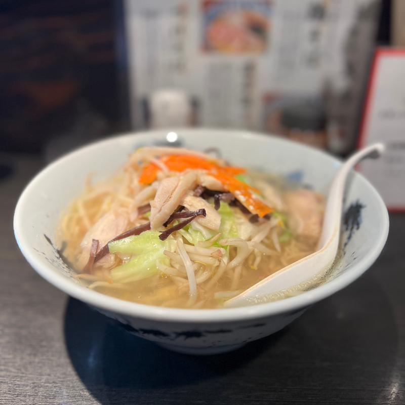 鶏塩タンメン(鶏そば 三歩一)