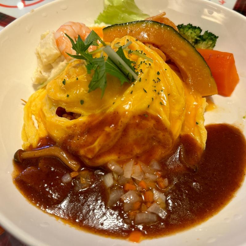 オムライスランチ(ラボンヌ神辺店)