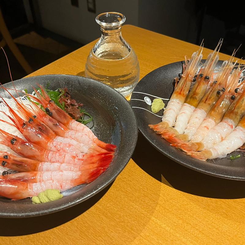 ボタンえび　甘エビ　刺身(えびかに合戦 札幌本店)