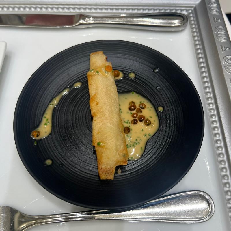 海老とホタテ貝柱のブリック　イクラを添えて(CASA D' ANGELA Aoyama（カサ・デ・アンジェラ青山）)