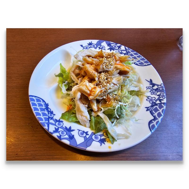 蒸し鶏のよだれ鶏ソース(バーミヤン 船橋本中山店)