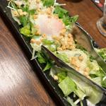 生ハムと温玉のシーザーサラダ(ぐんけい本店 隠蔵)