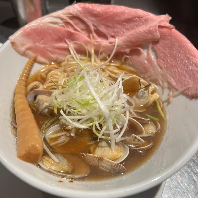 あさりラーメン(くそオヤジ最後のひとふり なんば店)