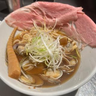 あさりラーメン(くそオヤジ最後のひとふり なんば店)