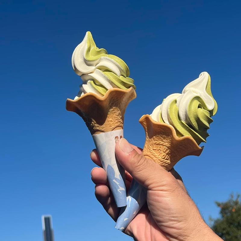 ミックスソフトクリーム(道の駅 あぐりーむ昭和)