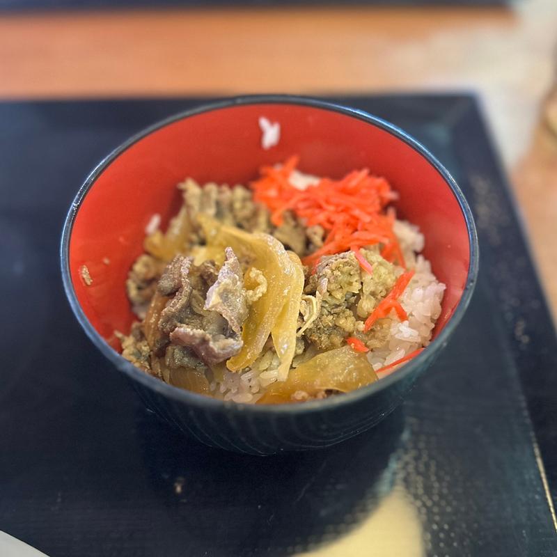 牛丼(香の川製麺 羽曳野店)