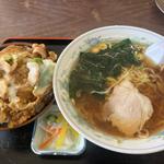 醤油ラーメン+焼肉丼(喜楽亭食堂 )