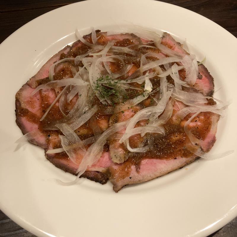 牛たんのカルパッチョ(うみねこ酒場)