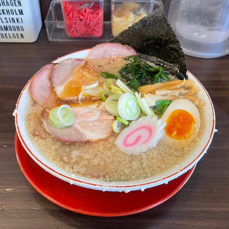 限定チャチャ中華そば＋チャーシュー(背脂らーめん 背脂チャチャチャ)