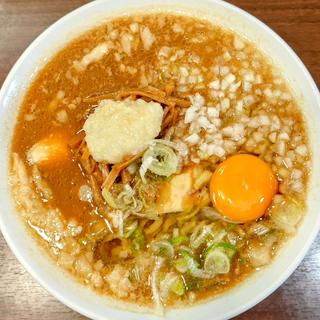 ニンニク味噌ラーメン 生卵(煮干し中華そば 山形屋)