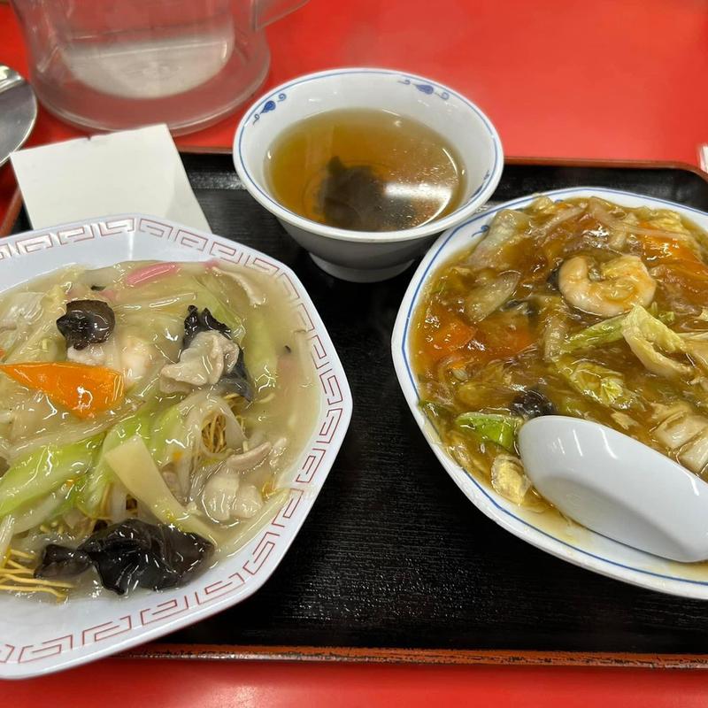 皿うどんセット(北京料理 龍)