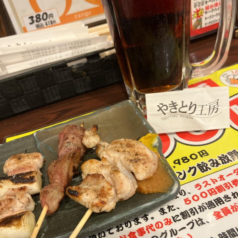 ねぎま、レバー、やげんなんこつ(やきとり工房大船店)