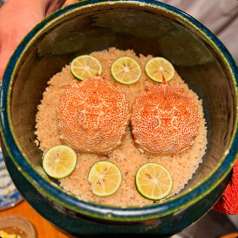 毛蟹の炊き込みご飯(洋食堂すずき)