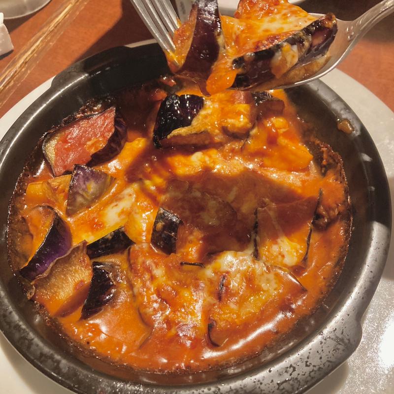 茄子とエリンギのトマトチーズオーブン焼き(ビヤレストラン ミュンヘン)