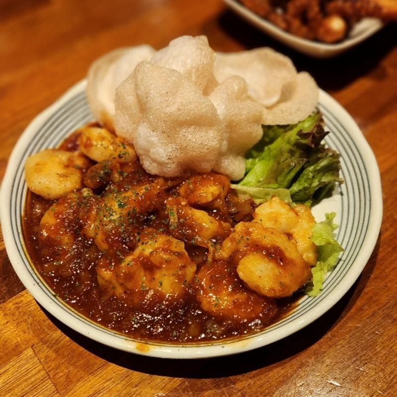 えびみそたっぷりのエビチリ(ひとし 石敢當店 )