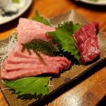 本まぐろ3点盛り