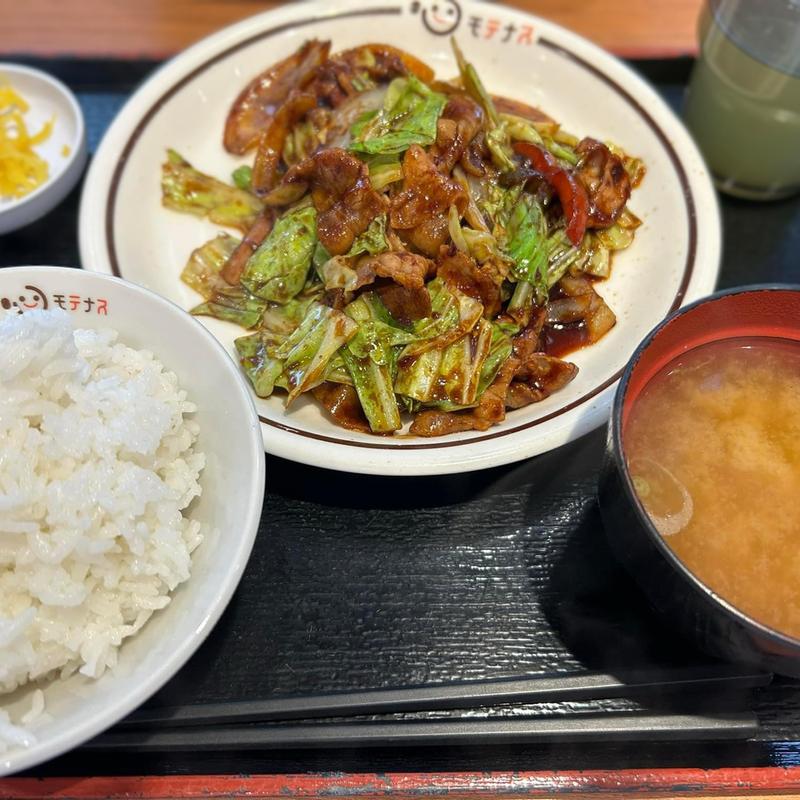 回鍋肉定食(モテナス道口(上り))