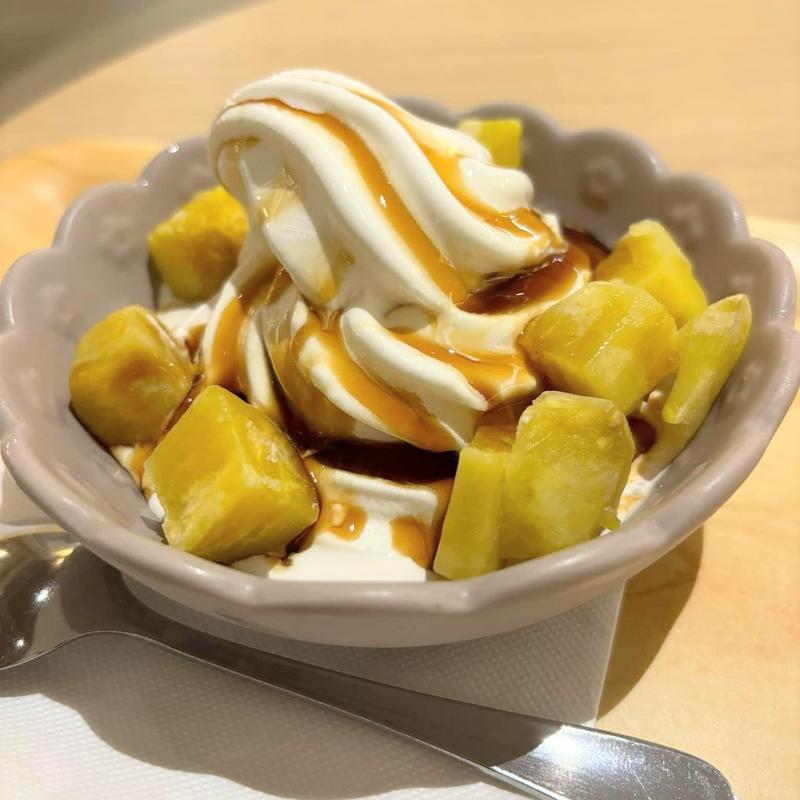 ほっこりいもソフト(スパメッツァ仙台 竜泉寺の湯)