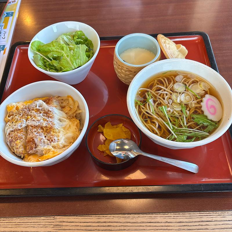 ミニカツ丼ミニそば定食(まるまつ会津若松店 )