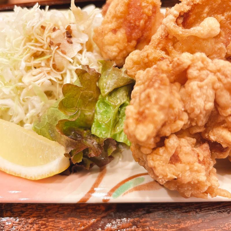 鶏の唐揚げ定食(玉乃光酒蔵 梅田店)