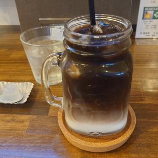 アイスカフェオレ(なっぱカフェ ｢78cafe｣)